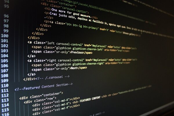 Code d'un site internet en html